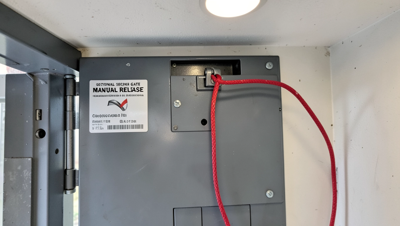 Awaryjne otwieranie bramy segmentowej bez prądu