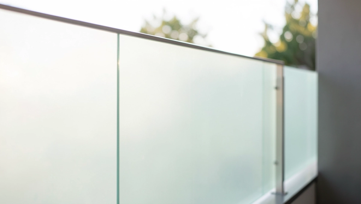 balustrada balkonowa szkło mleczne