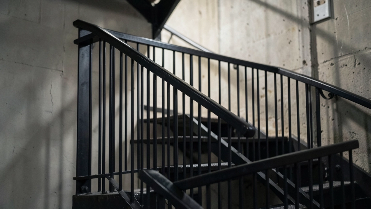 balustrada harfa czarna