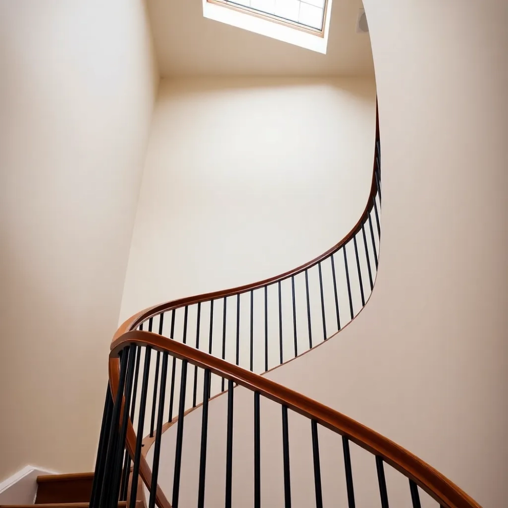 Balustrada na schody zabiegowe