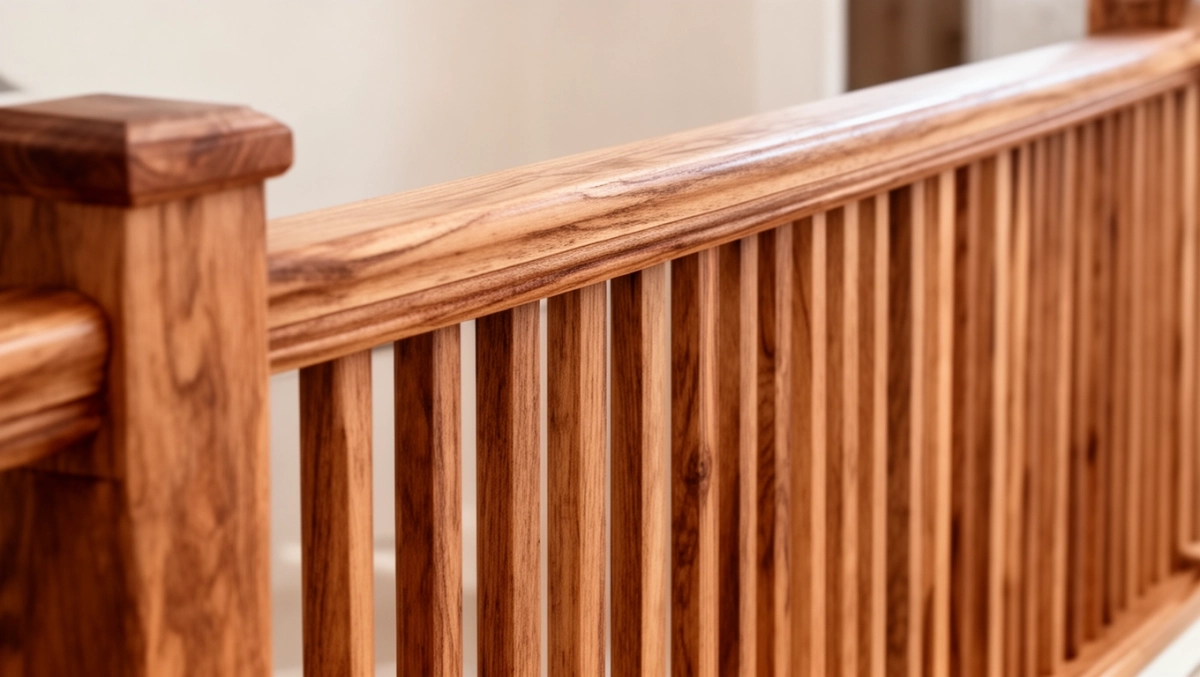 balustrada pionowa drewniana