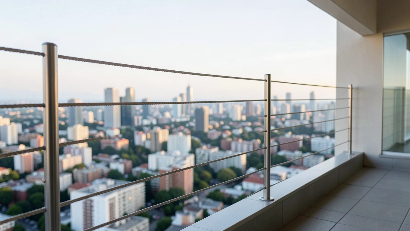 Balustrada sznurowa na balkon