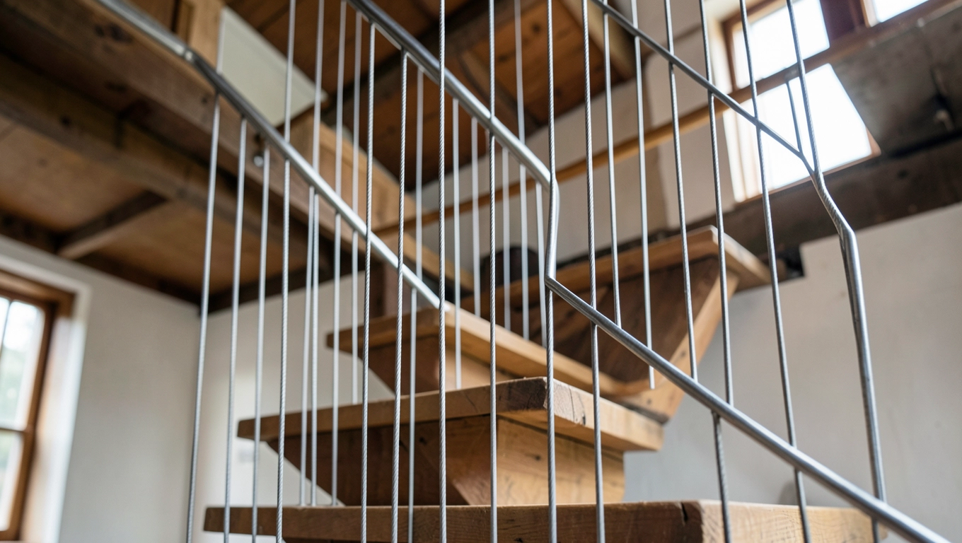 Balustrada sznurowa na schody