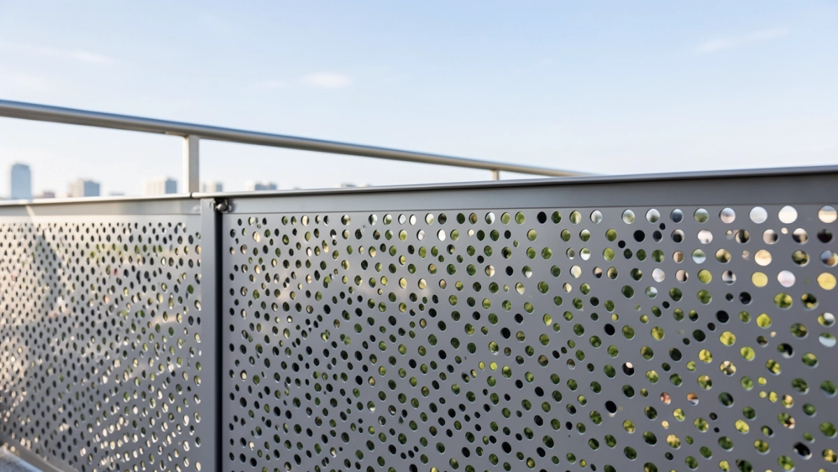 balustrada z blachy perforowanej