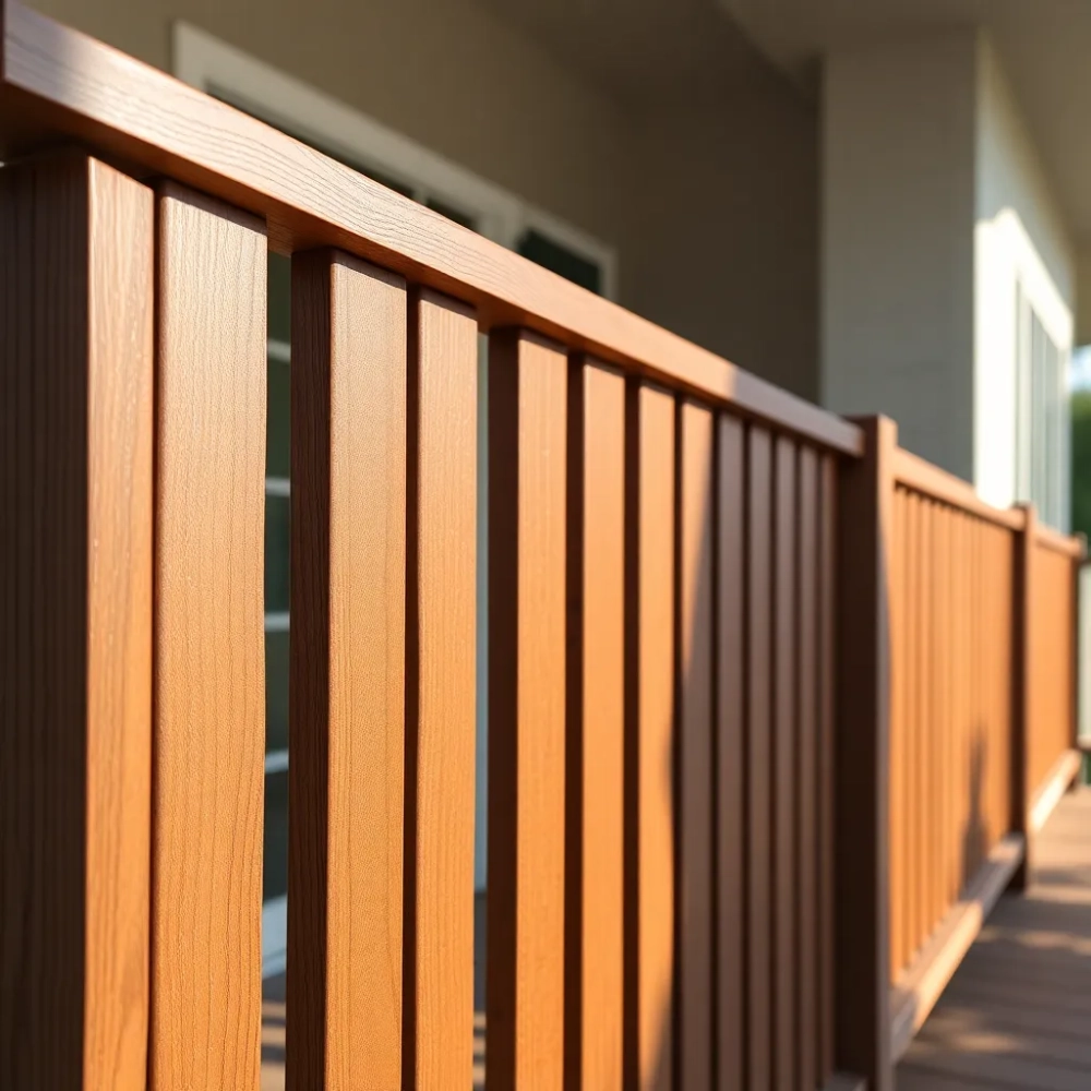 Balustrada z desek kompozytowych