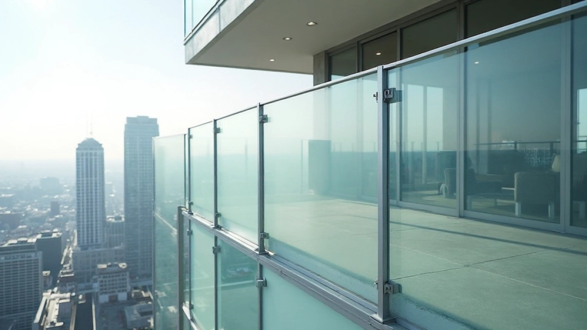 balustrada ze szkła hartowanego