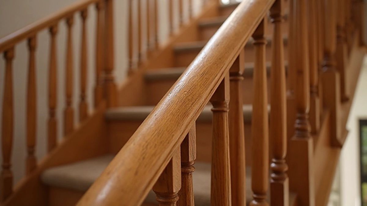 Balustrady drewniane do schodów wewnętrznych