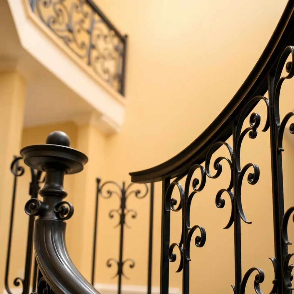 Balustrady schodowe kute wzory