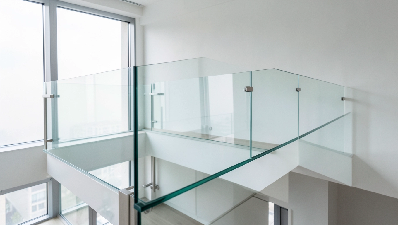 Balustrady szklane na antresolę