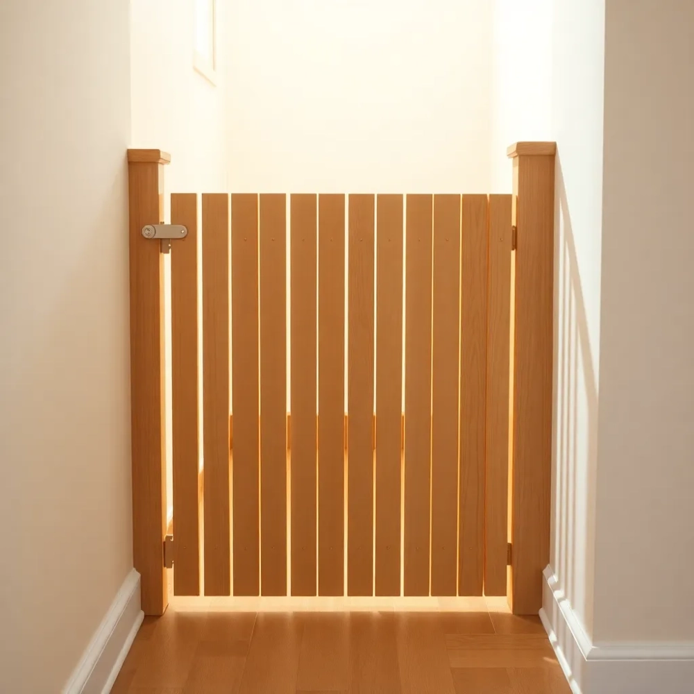 Barierki drewniane na schody dla dzieci