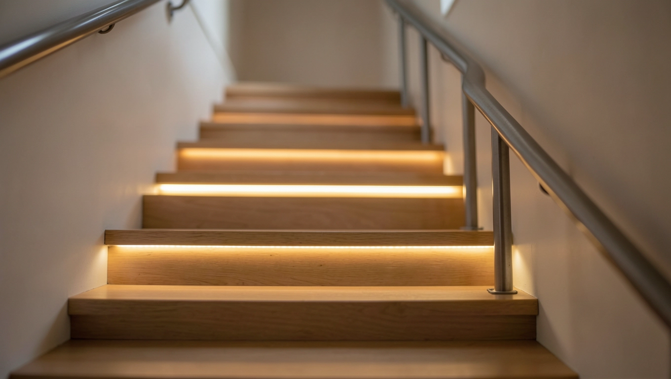 Bezpieczeństwo i komfort dzięki wysokości oświetlenia schodowego