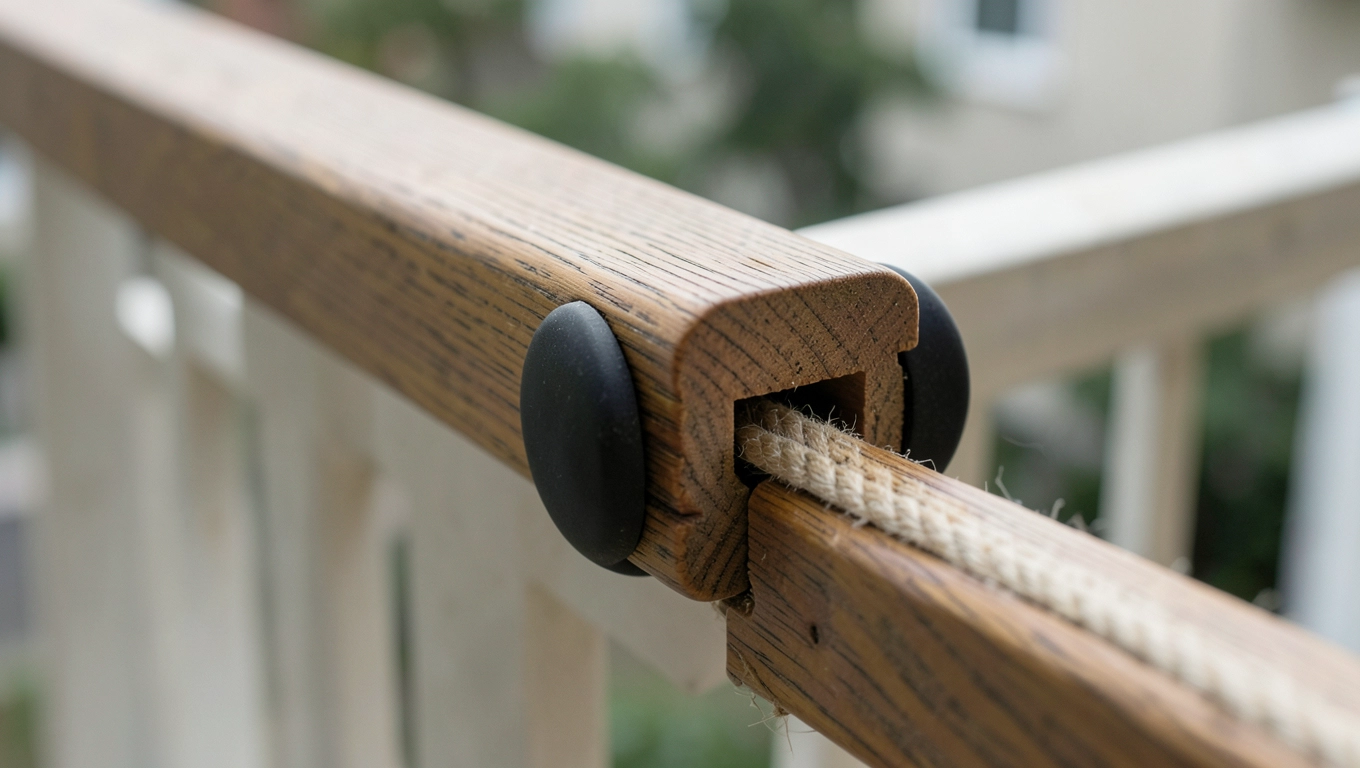 Bezpieczeństwo poręczy drewnianej nakładanej