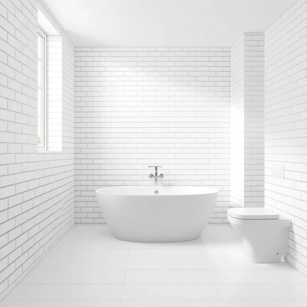 Białe płytki do łazienki