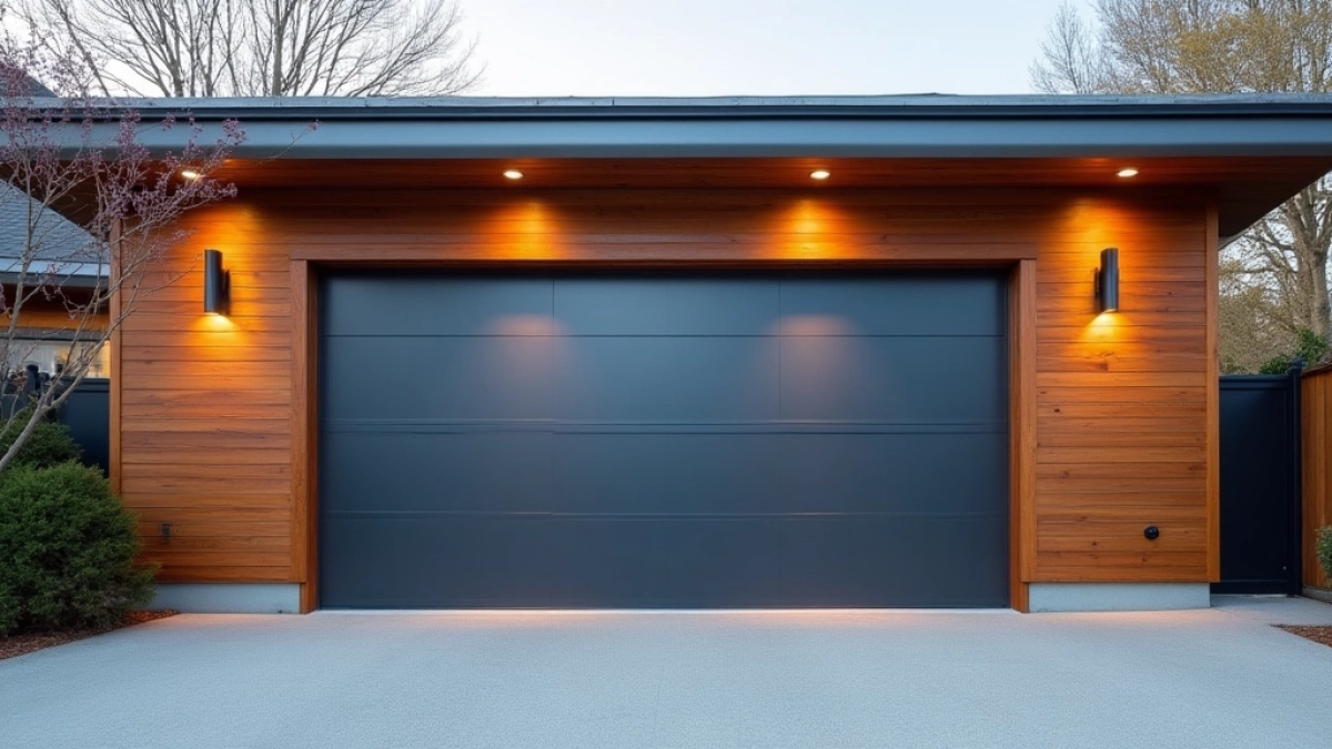 Brama garażowa dwuskrzydłowa ocieplana