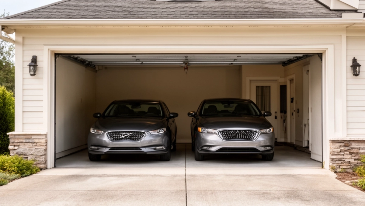 brama garażowa na dwa samochody