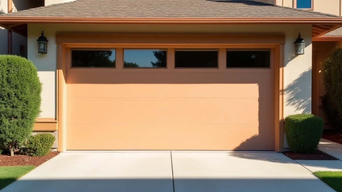 Brama garażowa w innym kolorze niż okna