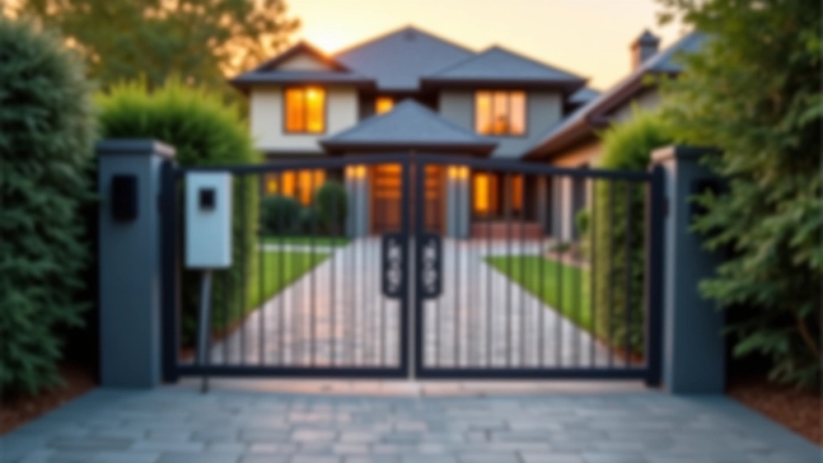 Brama wjazdowa na pilota z montażem