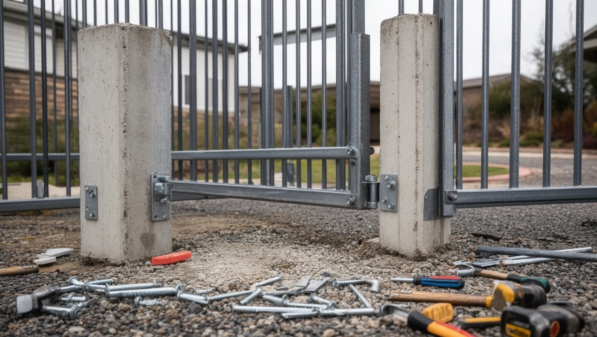 brama wjazdowa z montażem