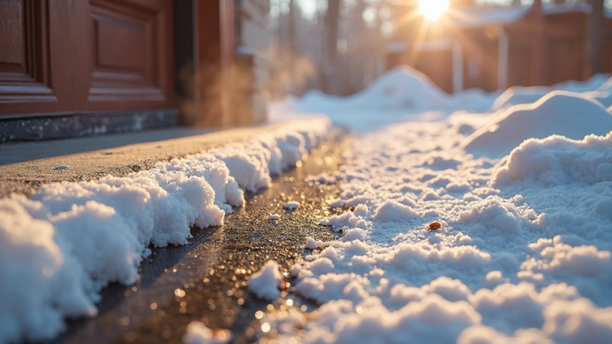 Ciepły próg bramy garażowej