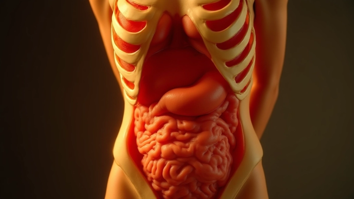 co jest po lewej stronie pod żebrami