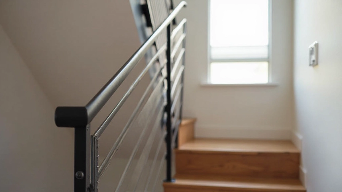 Czarne balustrady wewnętrzne