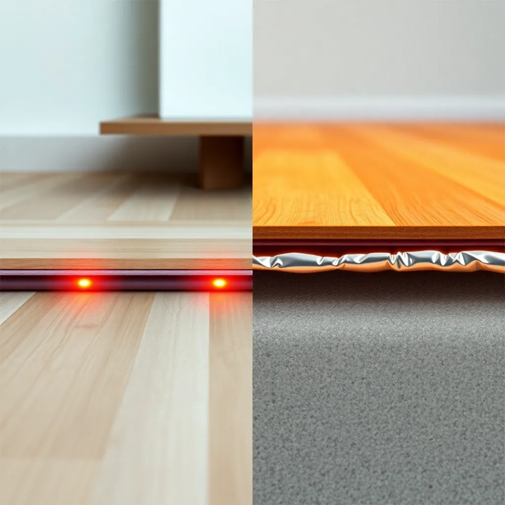 Czy dawać folię pod panele przy ogrzewaniu podłogowym