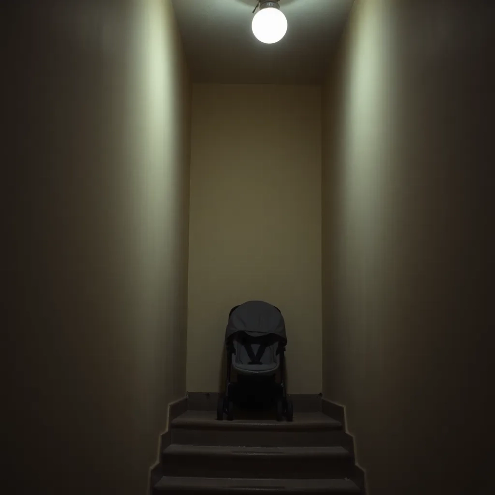 Czy można trzymać wózek na klatce schodowej