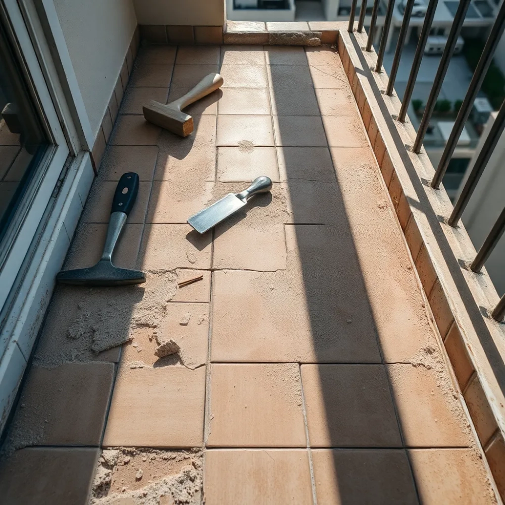 Czy spółdzielnia może skuć płytki na balkonie