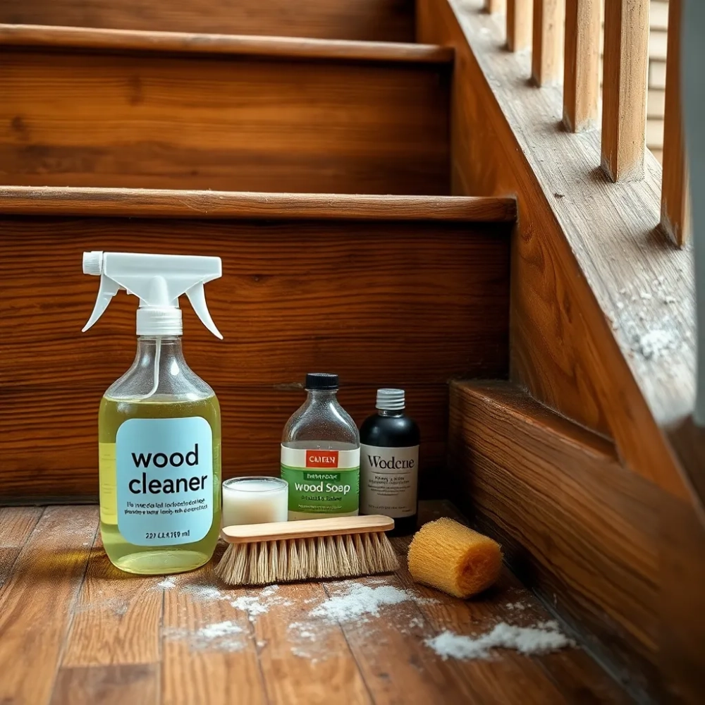 Czym czyścić zabrudzone schody drewniane