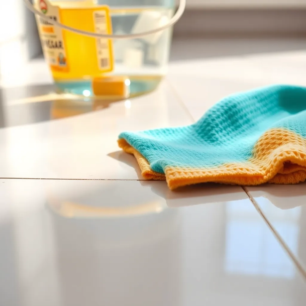 czym myć płytki podłogowe żeby błyszczały