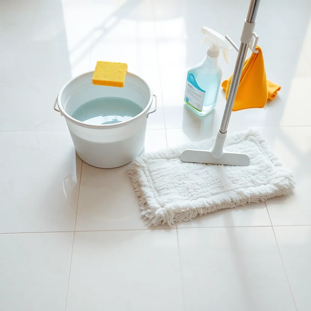 Czym myć podłogę z płytek