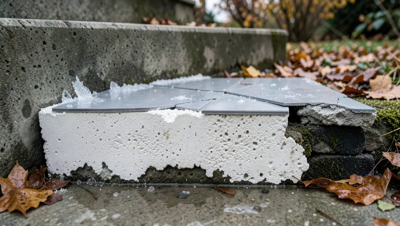 Czym nie podnosić stopni schodów zewnętrznych?