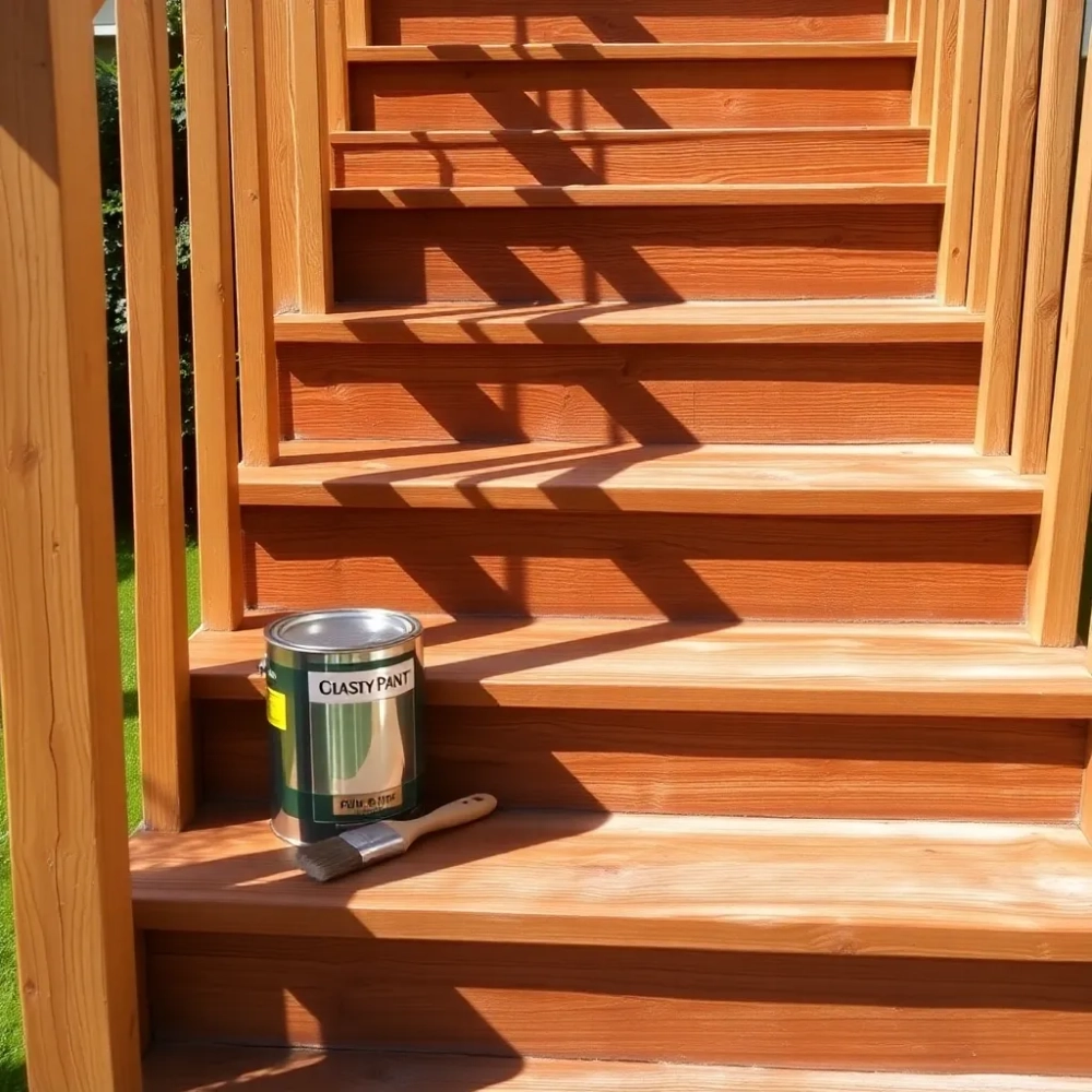 Czym pomalować drewniane schody na zewnątrz