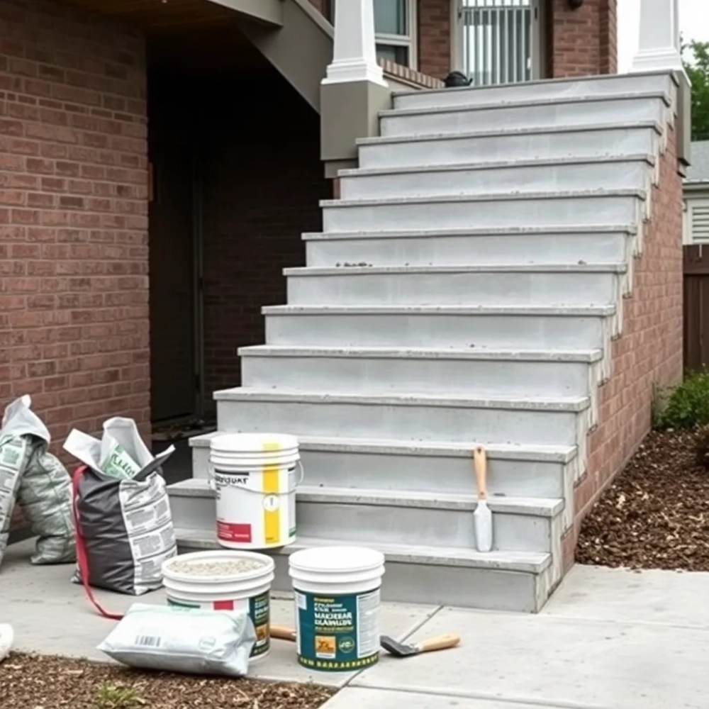 Czym wyrównać schody na zewnątrz