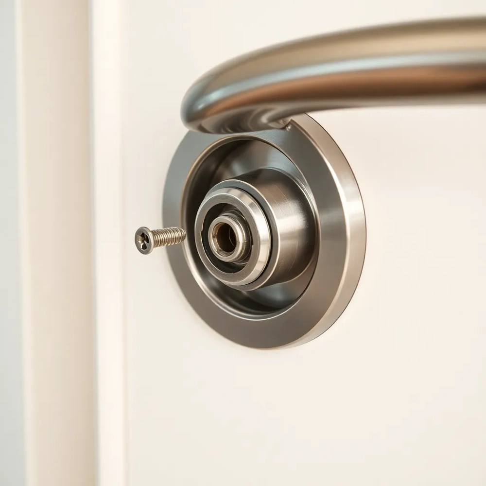 Demontaż klamki w drzwiach