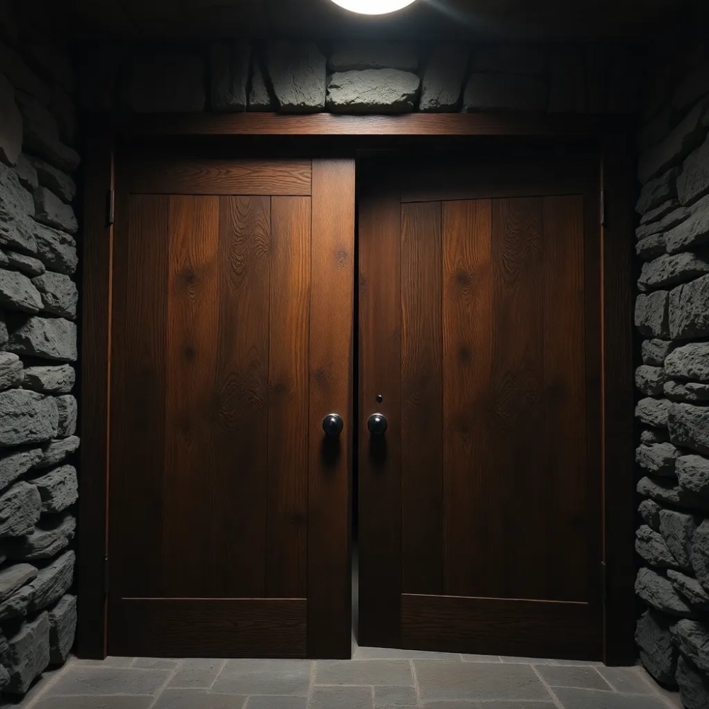 Drzwi drewniane do piwnicy na wymiar