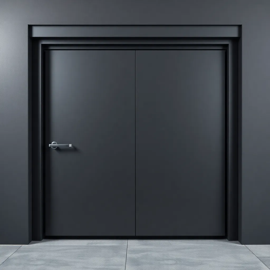 Drzwi metalowe do piwnicy z ościeżnicą