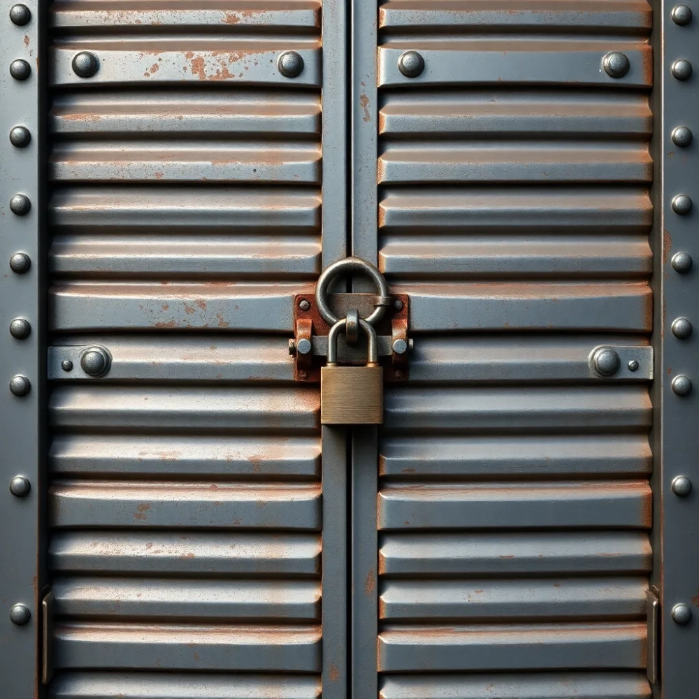 Drzwi metalowe do piwnicy