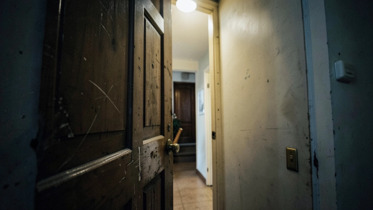 drzwi na klatkę schodową w domu