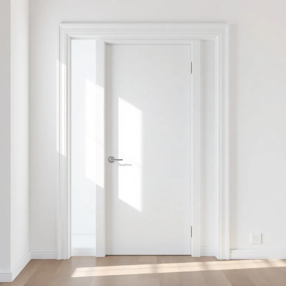Drzwi wewnętrzne białe 90 z ościeżnicą