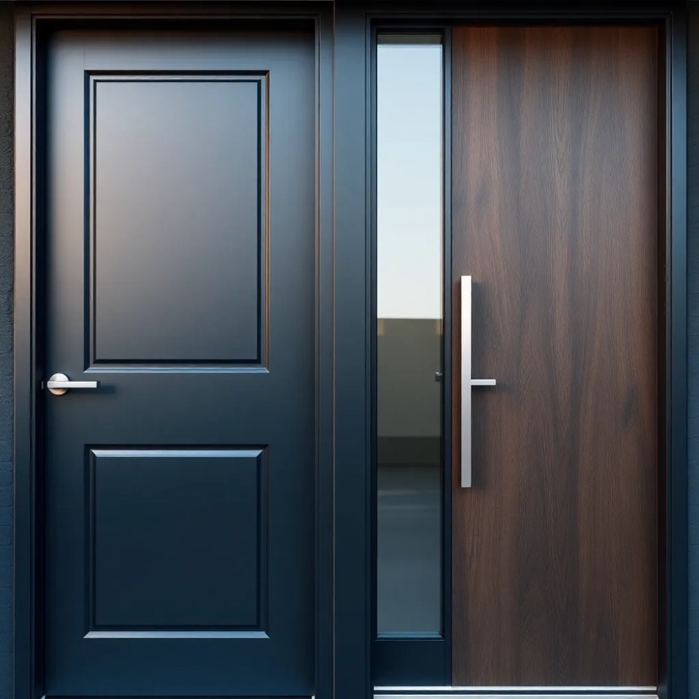 Drzwi zewnętrzne malowane czy okleina