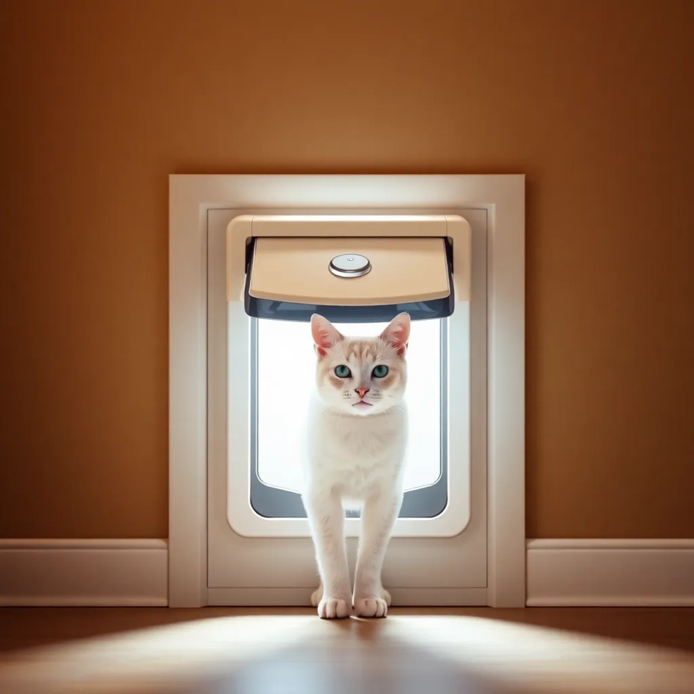 Drzwiczki dla kota PetSafe z czytnikiem mikrochipów