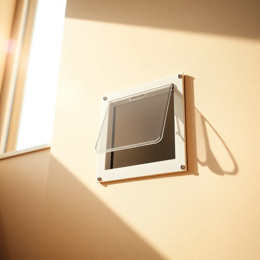 Drzwiczki dla kota w ścianie