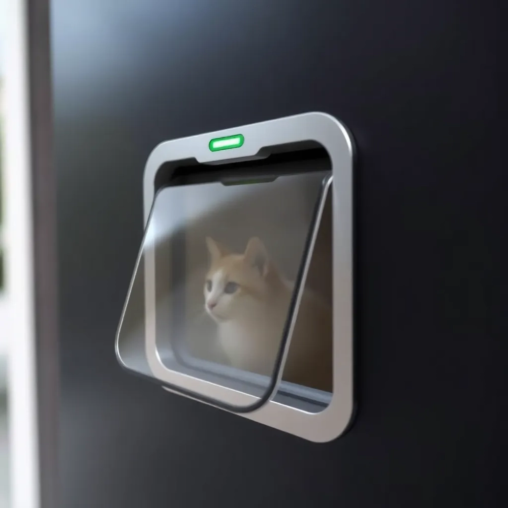 Drzwiczki dla kota z chipem