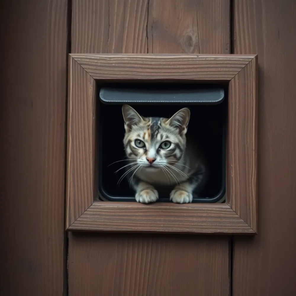 Drzwiczki dla kota zewnętrzne