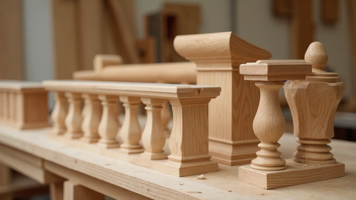 Elementy do balustrad drewnianych