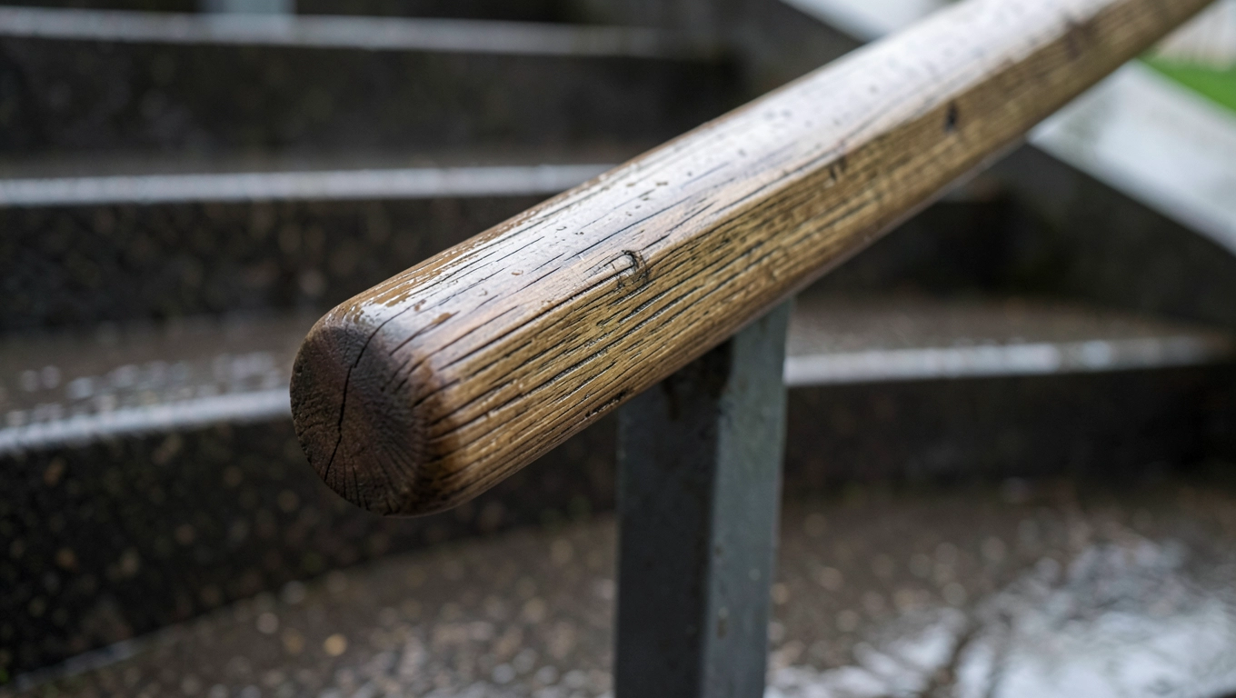 Ergonomia poręczy drewnianych zewnętrznych