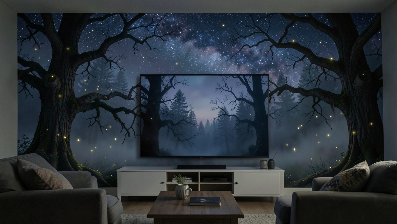 Fototapeta do salonu za telewizor