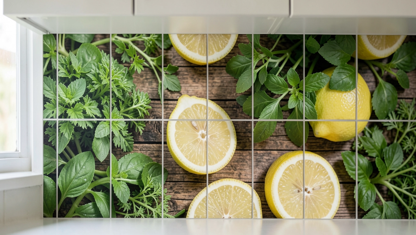 fototapeta na plytki kuchenne