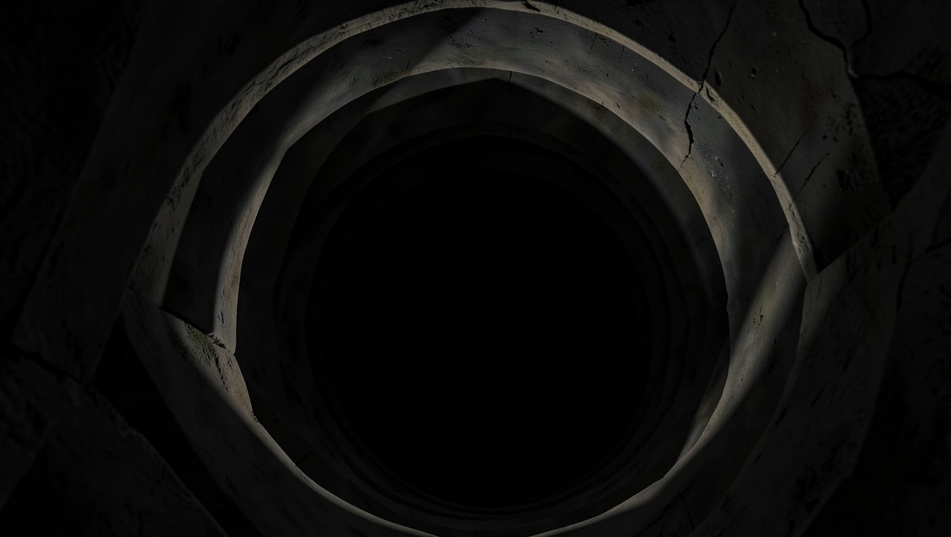 Fototapeta na podłogę: studnia bez dna